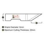 KMV BLD-SR6310 TC Knife Blade (Esko Kongsberg BLD-SR6310)
