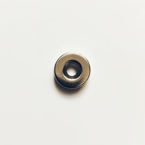 O.Dia. 1/2"x1/8"T, Countersunk Neodymium Magnet