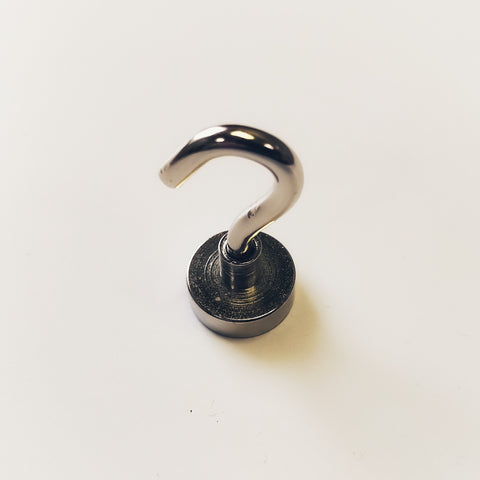 Neodymium Cupped Pot Magnet w/a Hook